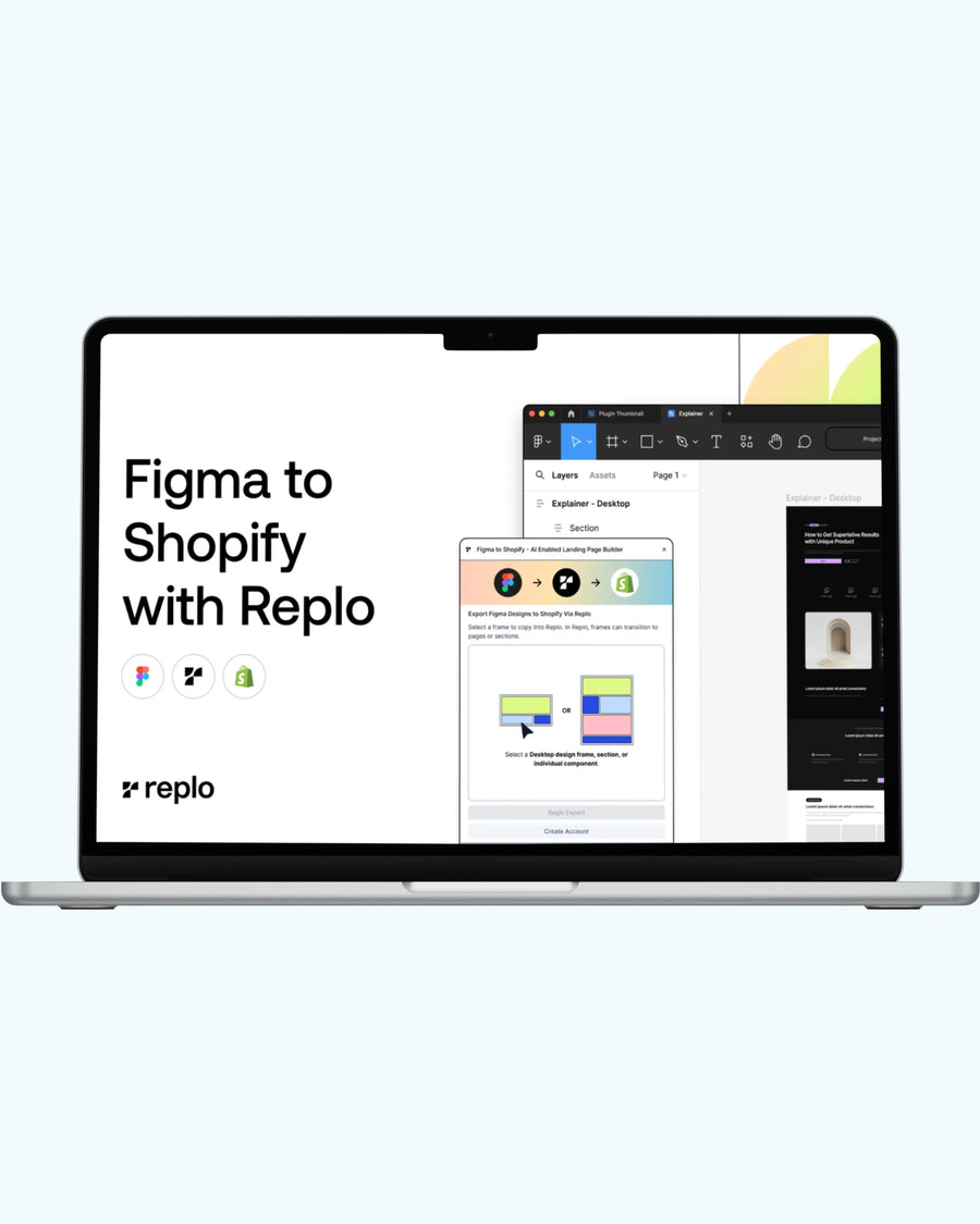 Bonus #2 —  10x Shopify Landing Page Templates (Figma → Replo)